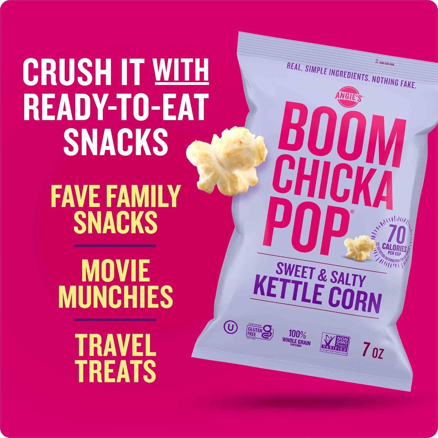 image:imageAngies BOOMCHICKAPOP Sweet and Salty Kettle Corn Popcorn 7 Ounce7 Ounce Pack of 4