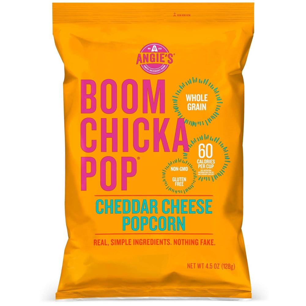 image:imageAngies BOOMCHICKAPOP Sea Salt Popcorn 06 Ounce Bag 6 Count Pack of 4CheddarCheese