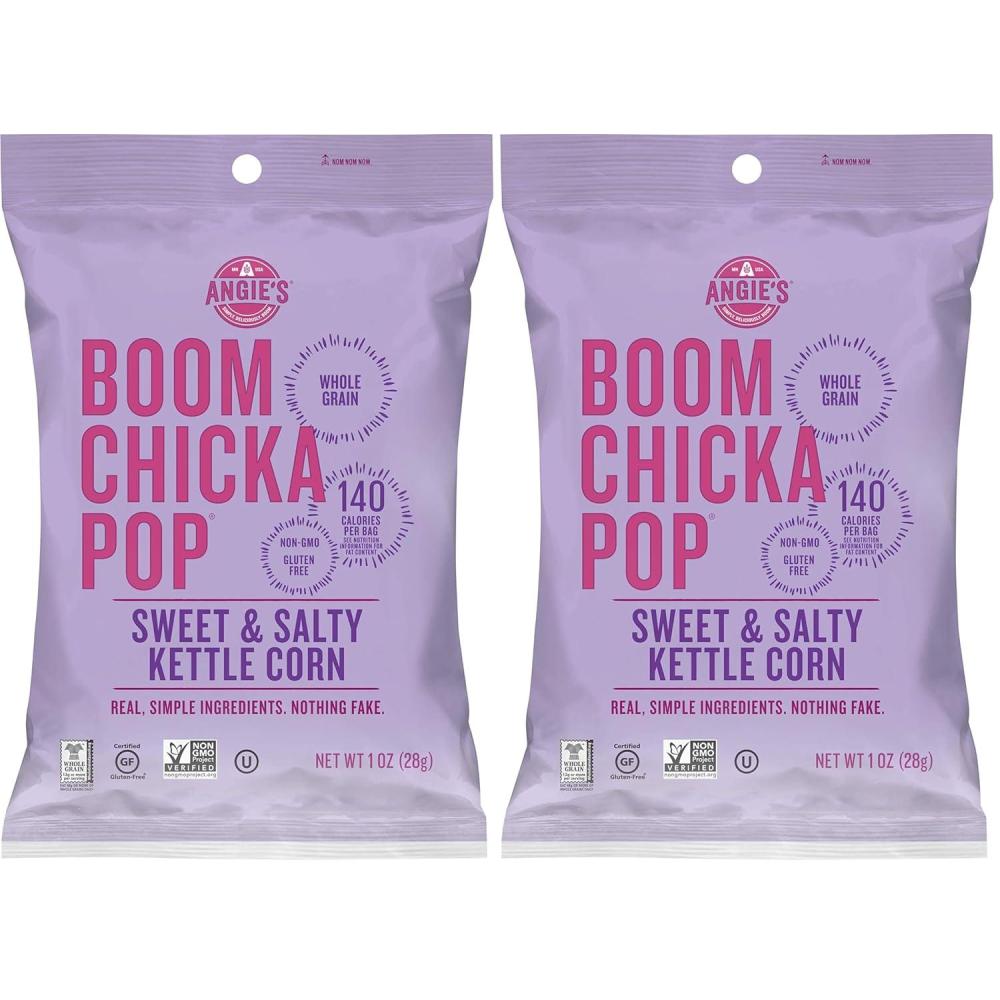 image:imageAngies BOOMCHICKAPOP Sea Salt Popcorn 06 Ounce Bag 6 Count Pack of 4KettleCorn