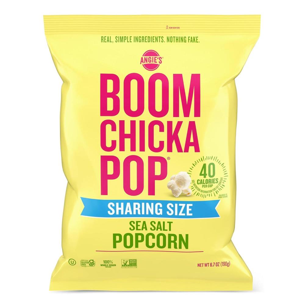 image:imageAngies BOOMCHICKAPOP Sea Salt Popcorn Gluten Free Party Size 67 oz67 Ounce Pack of 1