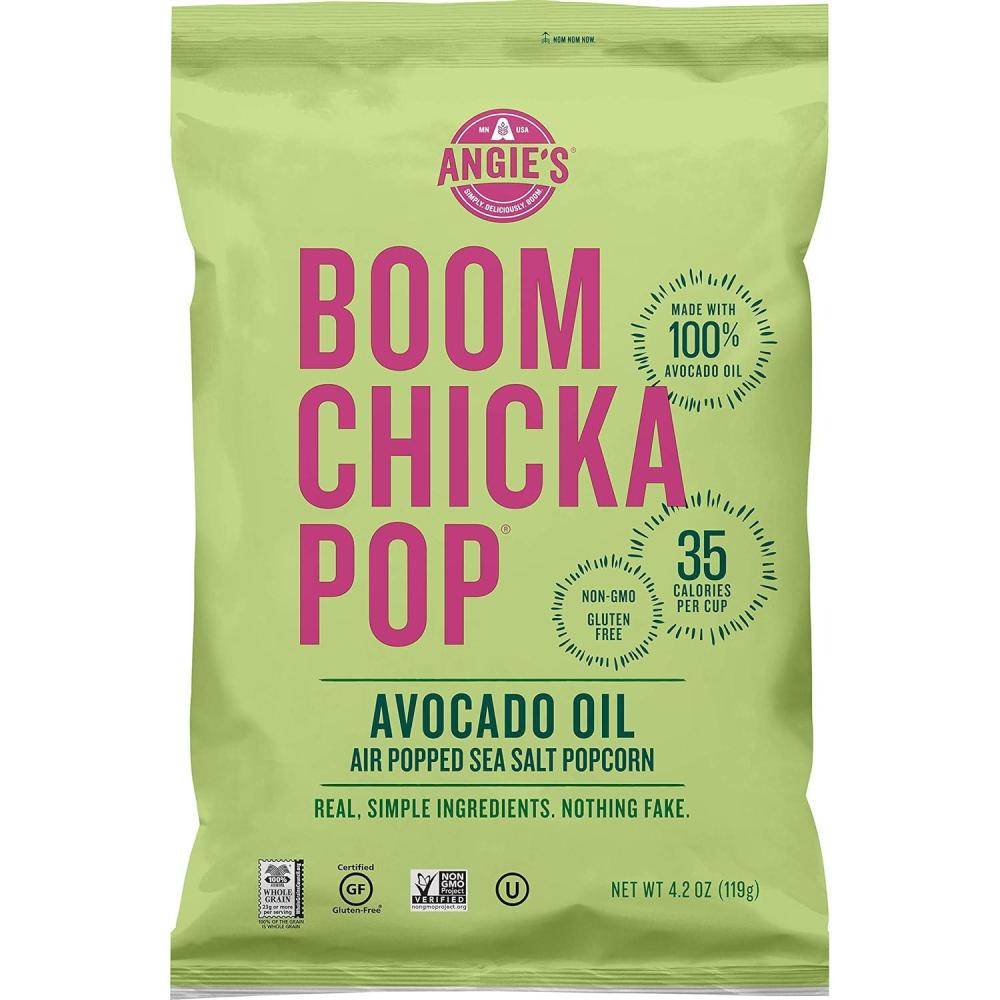 image:imageAngies BOOMCHICKAPOP Sweet amp Salty Kettle Corn Popcorn 225 Ounce Pack of 12AirPopped Sea Salt Popcorn