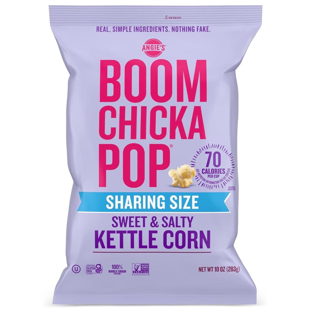 image:imageAngies BOOMCHICKAPOP Sweet and Salty Kettle Corn Popcorn Gluten Free Party Size 10 oz10 Ounce Pack of 1