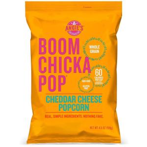 Angie’s BOOMCHICKAPOP Sea Salt Popcorn, 0.6 Ounce Bag, 6 Count (Pack of 4)(Cheddar-Cheese)