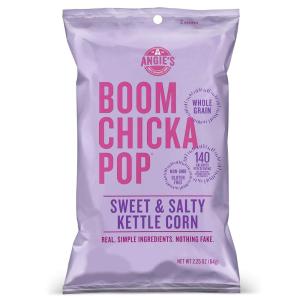 Angie’s BOOMCHICKAPOP Sweet & Salty Kettle Corn Popcorn, 2.25 Ounce (Pack of 12)(Sweet & Salty Kettle Corn)