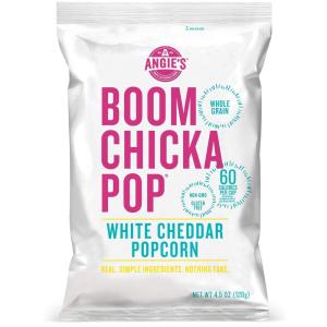 Angie’s BOOMCHICKAPOP Sweet & Salty Kettle Corn Popcorn, 2.25 Ounce (Pack of 12)(White Cheddar)