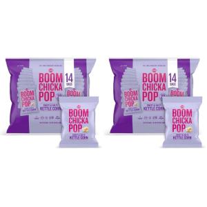 Angie’s BOOMCHICKAPOP Sweet & Salty Kettle Corn Popcorn, Non-Candy Easter Basket Stuffer, 0.77 oz. Individual Bag, 14-Count(0.67 Ounce (Pack of 2))