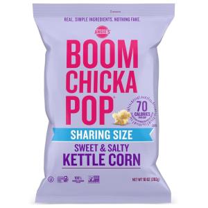 Angie’s BOOMCHICKAPOP Sweet and Salty Kettle Corn Popcorn, Gluten Free, Party Size 10 oz.(10 Ounce (Pack of 1))
